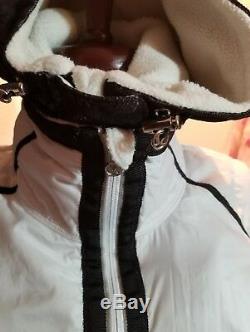 Lululemon Bundle Up 8 Down Fleece Ivory Black Laceoflage Covertable Coat Jacket
