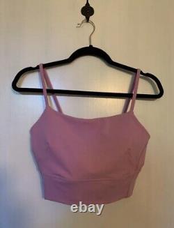 Lululemon Dahlia Mauve 8 Bundle Align Bra Swiftly Wunder Train Tank Card Pouch