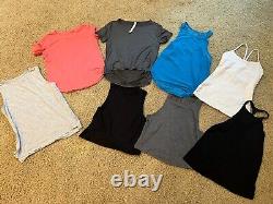 Lululemon Lot Sz 4 Bundle Tee Short Sleeve Racerback Muscle Sculpt Tank Set Of 8