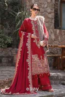 Maria B Linen Unstitched D8 Pakistani Clothes