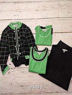 Ming Wang Mixed Set Bundle Petite Medium Green Black