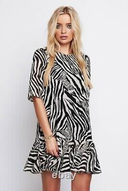 NEW Black & White Star Print Dresses Black & Cream Zebra Drop Waist Dress Bundle