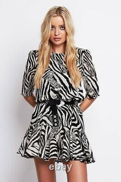 NEW Black & White Star Print Dresses Black & Cream Zebra Drop Waist Dress Bundle