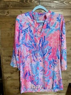 NWT Lilly Pulitzer Clothing Lot Bundle, 4 Items 2 Pants, Top, Swim Cover Up XXS
