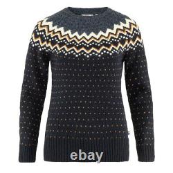 New Fjallraven Womens Ovik Knit Sweater Dark Navy