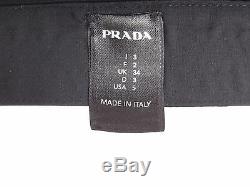 PRADA F/W 2008 RUNWAY Black Cotton Narrow Detachable Collar IT42/US16.5