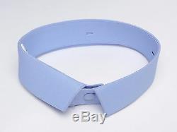 PRADA F/W 2008 RUNWAY Light Blue Cotton Narrow Detachable Collar IT42/US16.5