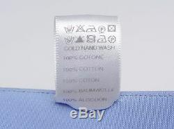 PRADA F/W 2008 RUNWAY Light Blue Cotton Narrow Detachable Collar IT42/US16.5