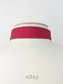 PRADA F/W 2008 RUNWAY Red Cotton Narrow Detachable Collar IT39/US15.5
