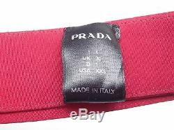 PRADA F/W 2008 RUNWAY Red Cotton Narrow Detachable Collar IT39/US15.5