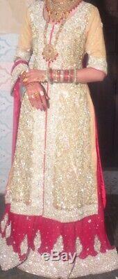 Pakistani/Indian Wedding dress Red and Gold