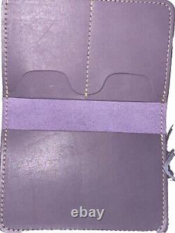 Portland Leather Goods Lavender Mini Zippered Crossbody Tote Bundle