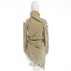 Runway COMME DES GARCONS AW03 square zip up bundled deconstructed trench coat S