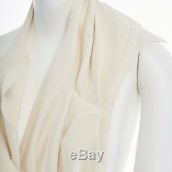 Runway COMME DES GARCONS SS13 cream raw cotton bundled halter backless dress