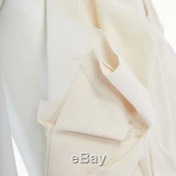 Runway COMME DES GARCONS SS13 cream raw cotton bundled halter backless dress