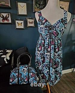 Sourpuss Clothing matching dress and handbag purse bundle rare