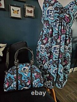 Sourpuss Clothing matching dress and handbag purse bundle rare