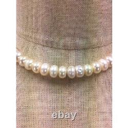 Used Clothing Yuzdhurgi Silver Engraving Pearl Necklace Women'S Unmarked