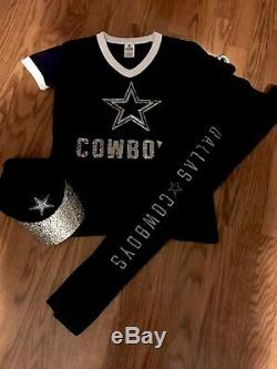Victoria Secret Pink NFL Dallas Cowboys Bundle Lot Pants Jersey Hat FOOTBALL