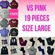 Victorias Secret Pink Clothing Huge Lot Bundle 19 Pieces Size Large Womens