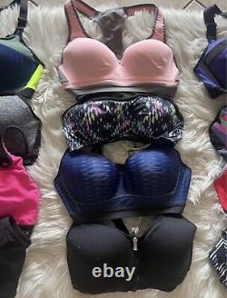 Victorias Secret VSX Underwire Lined Sports Bra Bundle Lot Size 32C