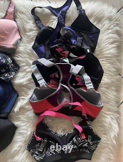 Victorias Secret VSX Underwire Lined Sports Bra Bundle Lot Size 32C