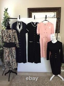Vintage 70s / 80s Lot Of 8 Womens Clothing / Long Dresses / Mixed Sizes Bundle