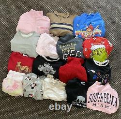 Vintage Sweatshirt Jumper Bundle Wholesale Joblot x34 Pieces Mens and Womens