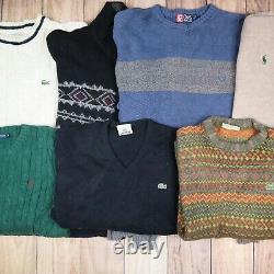 WHOLESALE JOBLOT Tops Bundle Sweaters Lacoste Ralph Lauren etc X23