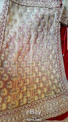 Wedding dress, Asain, Red, Bridal in size 8-10 UK. ONLY WORN ONCE