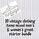 Wholesale Joblot Vintage Clothing Starter Reseller Bundles X10 Items Mens Womens