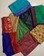 Wholesale Lot Art silk Saree Dressmaking Craft Used Bundle for Sari Fabric