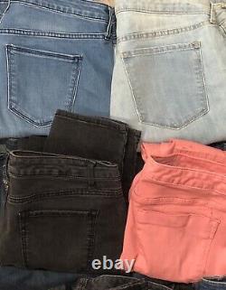 Wholesale Lot of 23 Womens Jeans SZ L 8-16 Clothing Reseller Box Bundle Resale
