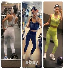 Women's Sports bra and Leggings Set Workout Clothes Lots Bundle 4 Sets