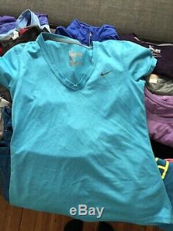 Womens Athletic Clothes Bundle 36pcs Tanks Jackets Shirts Basic Tees Crew Misc