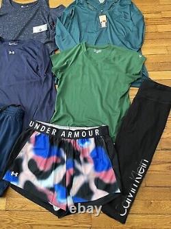 Womens Athletic Clothing Lot Sz XL 11PC BUNDLE Nike Under Armour Tops Bottoms