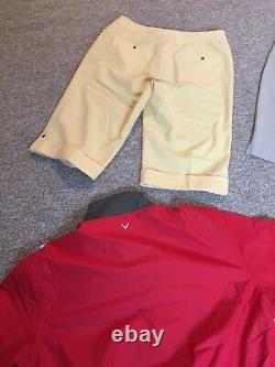 Womens Callaway Golf Clothes Wort £190 Bundle /job Lot. All Vgc+new Jacket+tag