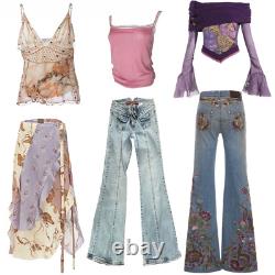 Womens Vintage Clothing Wholesale Joblot Bundle Style Y2K Boho / Festival