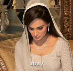 Womens white nikah, eid, wedding, bridal salwarkameez Pakistani/Indian clothes