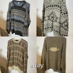 X20 Bundle Vintage Knitted Jumpers Mens Womans Clothing Resell Wholesale