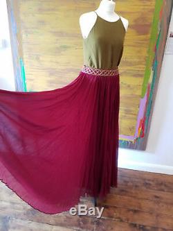 Zaeem Jamal full silk maxi skirt with a spaghetti strap top both size medium